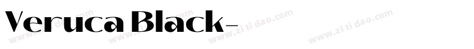 Veruca Black字体转换